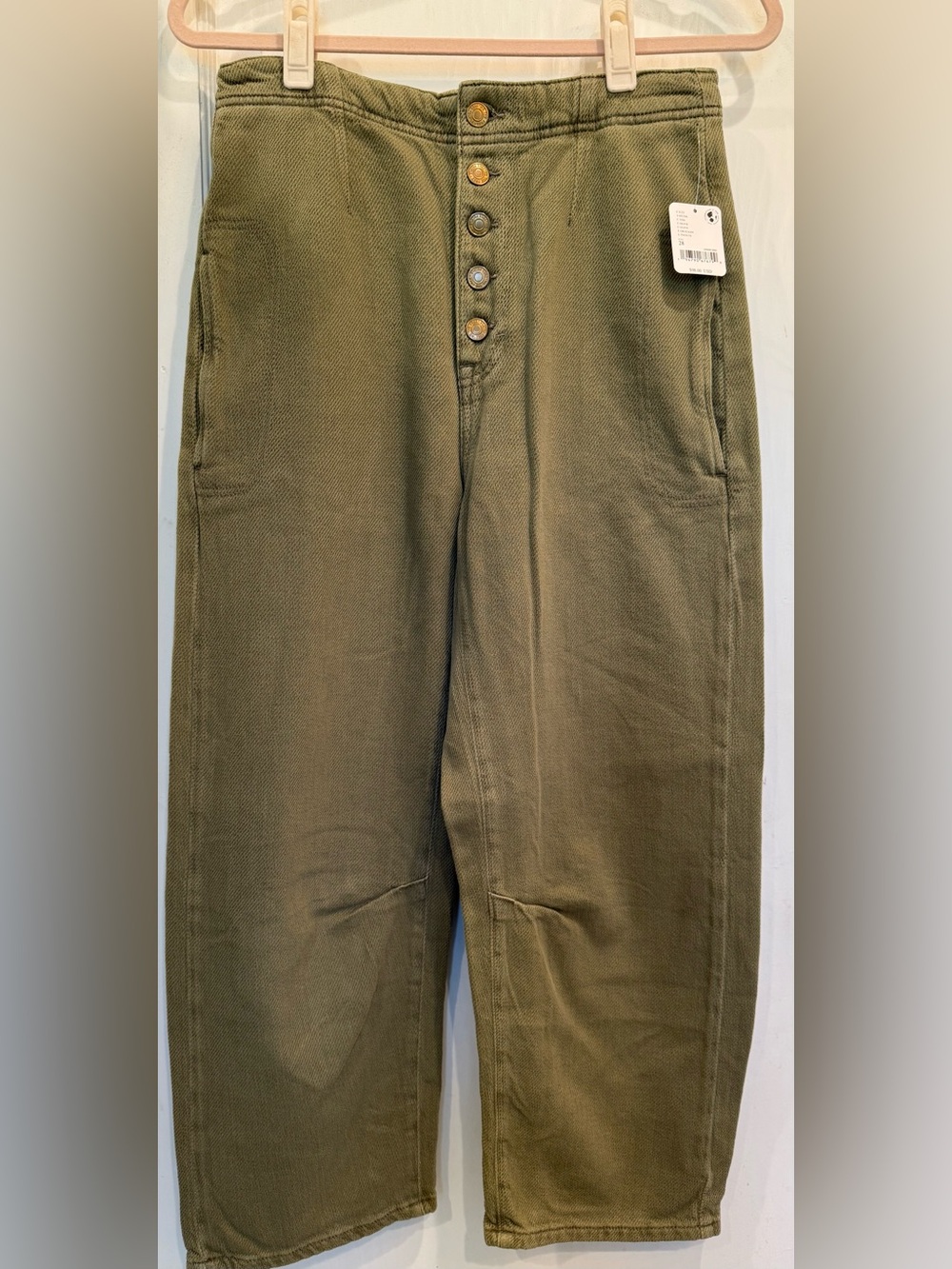 Free People Osaka Jeans in Olive